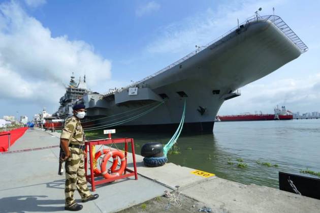 india aircraft carrier, india aircraft carrier, india aircraft carrier sea trials, kochi, ins vikrant, indian navy, indian express news