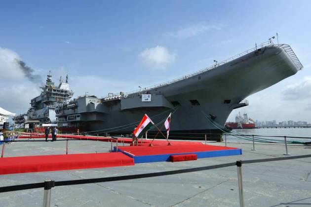 india aircraft carrier, india aircraft carrier, india aircraft carrier sea trials, kochi, ins vikrant, indian navy, indian express news