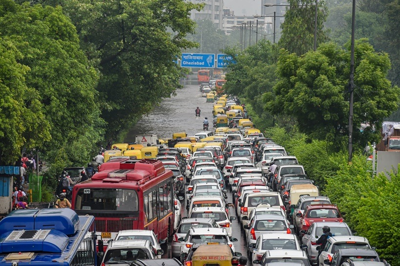 In Photos I Delhi Roads Waterlogged, Traffic Hit After Record Rains ...