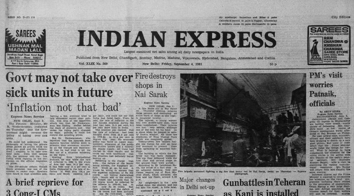 September 4 1981 Forty Years Ago Debate On Sick Firms The Indian Express