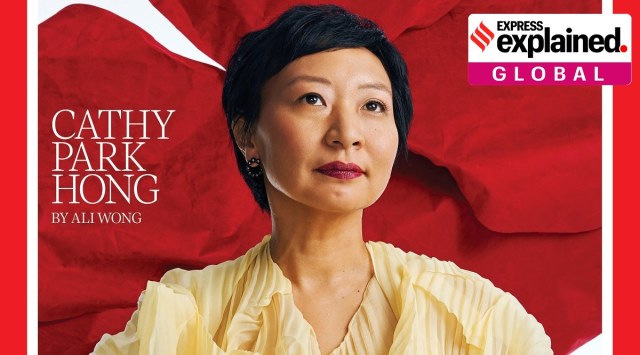 Cathy Park Hong appears on the cover of Time magazine's 100 most influential people in the world. (Reuters)