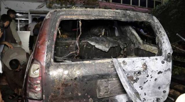 The drone strike followed a devastating suicide bombing by the Islamic State group — a rival of the Taliban — that killed 169 Afghans and 13 US military personnel. (Photo: AP)