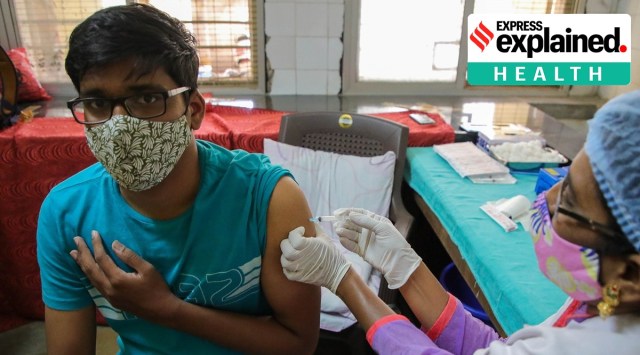 kings college london, Covid-19, covid-19 vaccination, second dose of vaccine, first dose of vaccine, covid-19 symptoms, indian express, express explained, current affairs