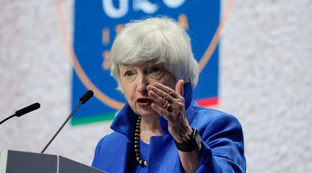 US Treasury Secretary Janet Yellen. (AP)
