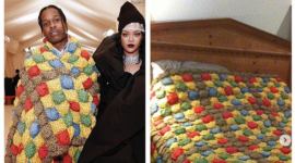 A$AP Rocky, A$AP Rocky fashion, A$AP Rocky Met Gala outfit, Met Gala 2021, A$AP Rocky quilt outfit, Met Gala 2021 red carpet, A$AP Rocky and Rihanna, indian express news