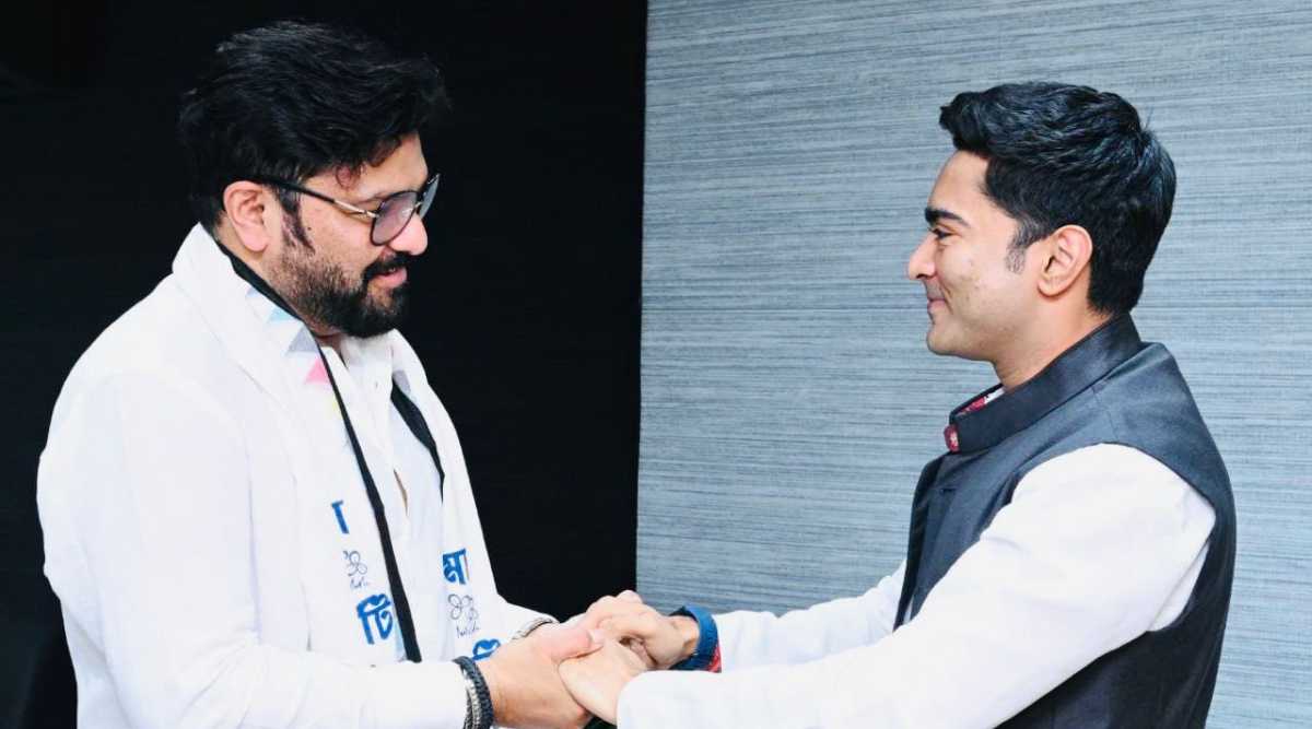 Babul Supriyo joins Trinamool Congress. (Photo: AITC) 