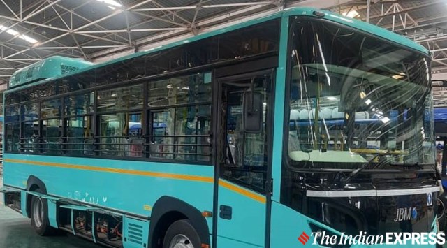 The first e-bus will be unveiled by the minister at the Kengeri depot. (Express photo)