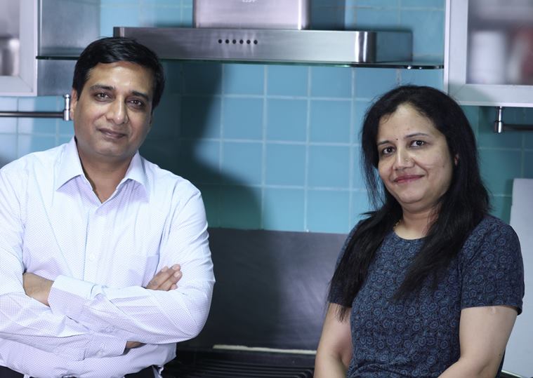 Covid-19 pandemic, cooking at home, healthy eating at home, Tinychef, smart culinary assistant Tinychef, tech support in kitchens, Indian kitchens, Indian cooking, pandemic cooking, AI-integrated app for cooking, Tinychef app, Tinychef in India, chef Sanjeev Kapoor, Bahubali Shete, Asha Shete, indian express news