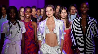Brandon Maxwell's show at New York Fashion Week, Brandon Maxwell, fashion, Brandon Maxwell news, Brandon Maxwell Spring Summer 2022 collection, indian express news