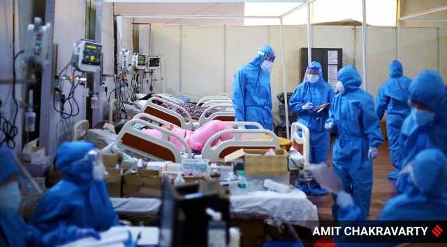 The study found “higher replication efficiency” in the Delta variant, giving it a better capability to infect and “potentially explaining the B.1.617.2 dominance”. (Source: Express Photo by Amit Chakravarty/ File)