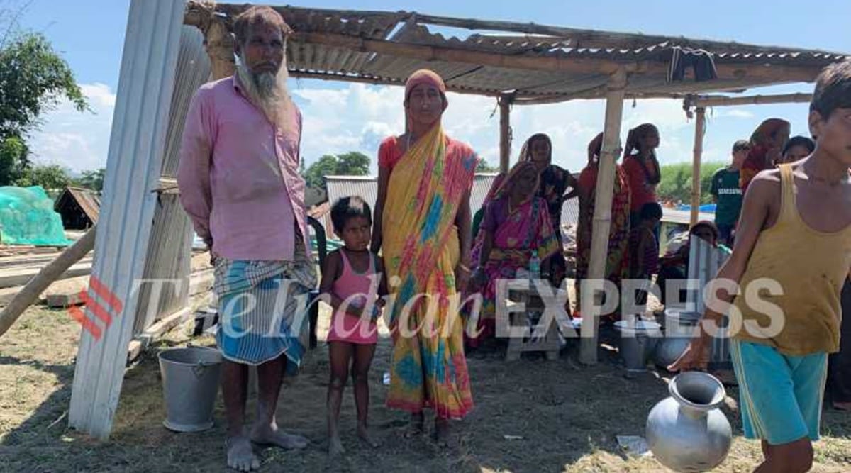 Assam eviction drive: Under tin sheets, belongings strewn, families say ‘As good as being dead’
