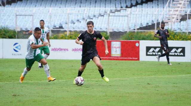 FC Goa player Alberto Noguera in action against Army Green in the Durand Cup 2021.