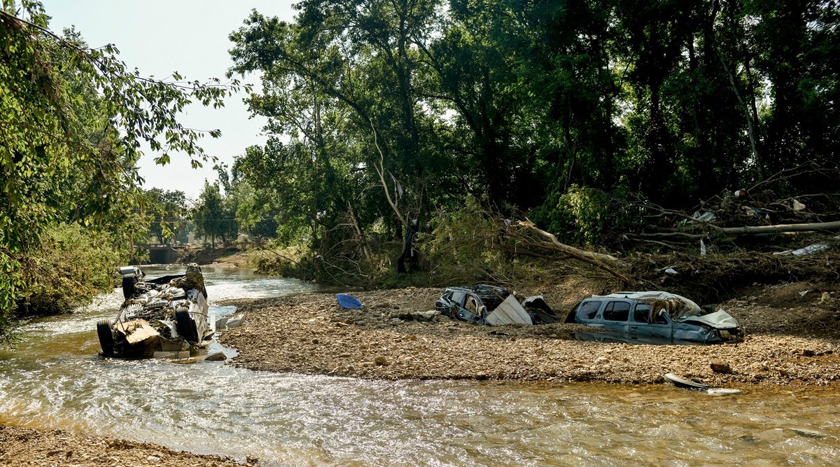 Only a foot or two of water can sweep away everything from sedans to trucks. (Representive image by Brandon Dill/The New York Times)