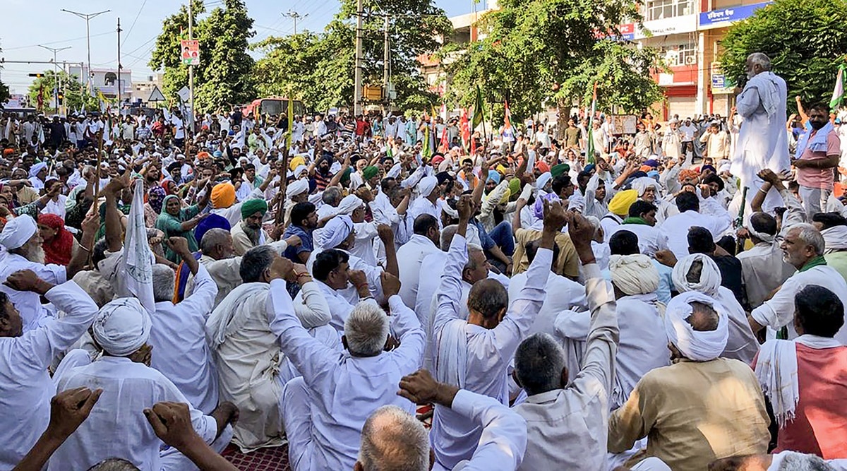 Karnal Farmers Protest, Karnal Kisan Mahapanchayat Today Live News: Farmers continue to gherao mini secretariat, internet & SMS services suspended