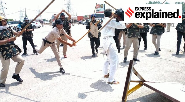 Karnal SDM’s transfer, Ayush sinha, Farmer protests, farm laws, Haryana Police, Karnal lathicharge, farm bill, Haryana Karnal SDM’s transfer news, express explained, indian express