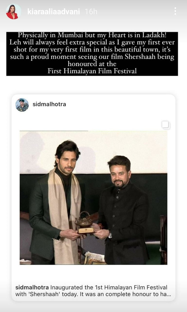 kiara advani himalayan film festival