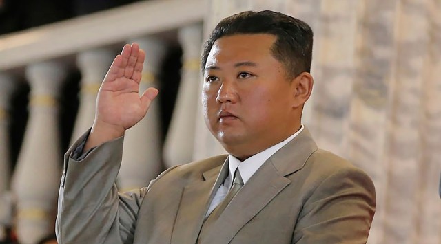 North Korean leader Kim Jong Un in Pyongyang, North Korea. (AP)