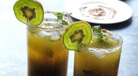 Teachers' Day special, kiwi panna mocktail, how to make mocktails at home, Teachers' Day special recipes, how to make kiwi panna mocktail, indian express news