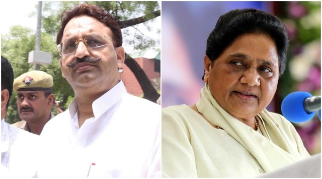 BSP chief Mayawati (right) announced the decision of dropping five-time MLA Mukhtar Ansari on Friday. (File Photo)