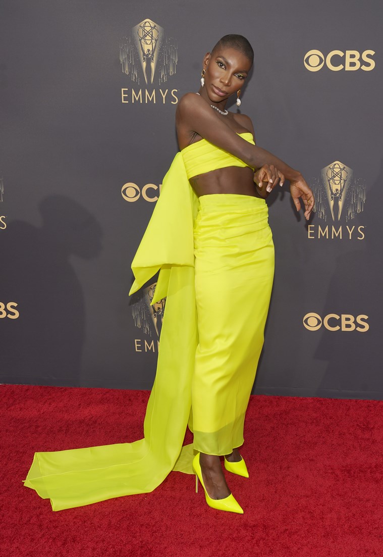 Moses Ingram Wore Christian Siriano @ 2021 Primetime Emmy Awards