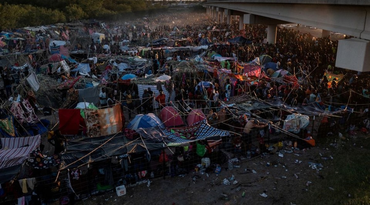 Texas, Migrants, Mexico, Del Rio, Joe Biden, Biden, Del Rio Border crises, Indian express, Indian Express news, World news, current affairs