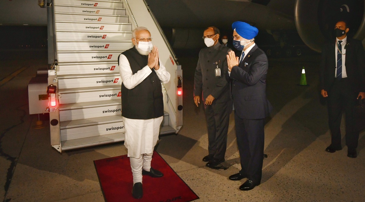 PM Modi reaches New York to address 76th UN Assembly session | World News,The Indian Express