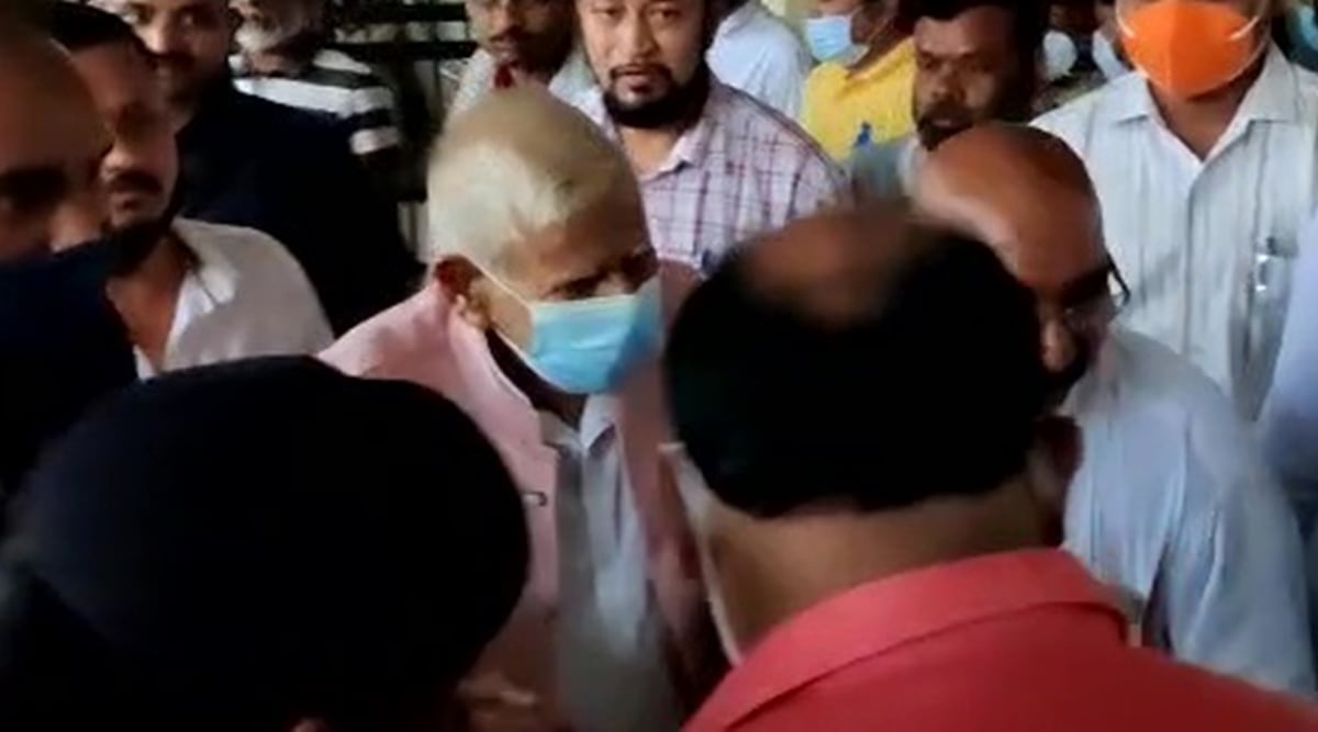 Chhattisgarh CM Bhupesh Baghel's father Nand Kumar Baghel. (ANI photo)