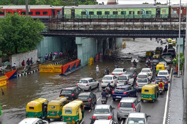 As Rain Batters Delhi Waterlogging Traffic Snarls Across City India News News The Indian 5869