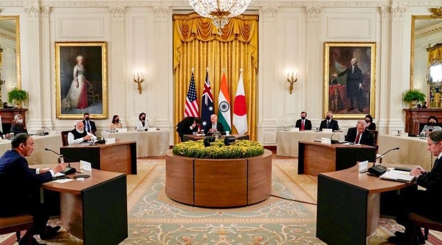 Prime Minister Narendra Modi, US President Joe Biden, Australian PM Scott Morrison and Japanese PM Yoshihide Suga attend Quad Leader's Summit at The White House in Washington. (PTI Photo)