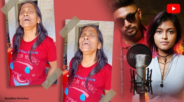 Ranu Mondal sings Manike Mage Hithe, Manike Mage Hithe by Ranu Mondal, Ranu Mondal sings Bachpan Ka Pyar, Manike Mage, indian express, indian express news