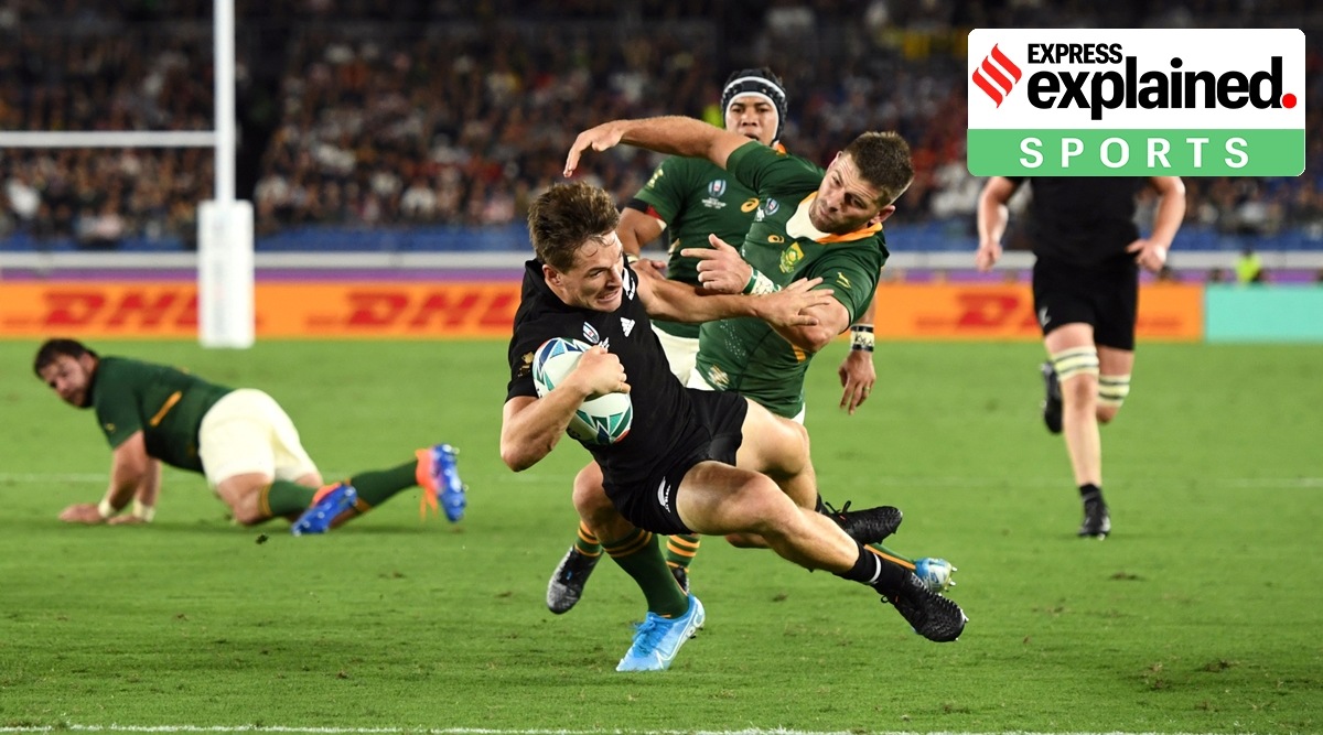 Rugby Wolrd Cup 2019: New Zealand's George Bridge during a game against South Africe. (Reuters/File)