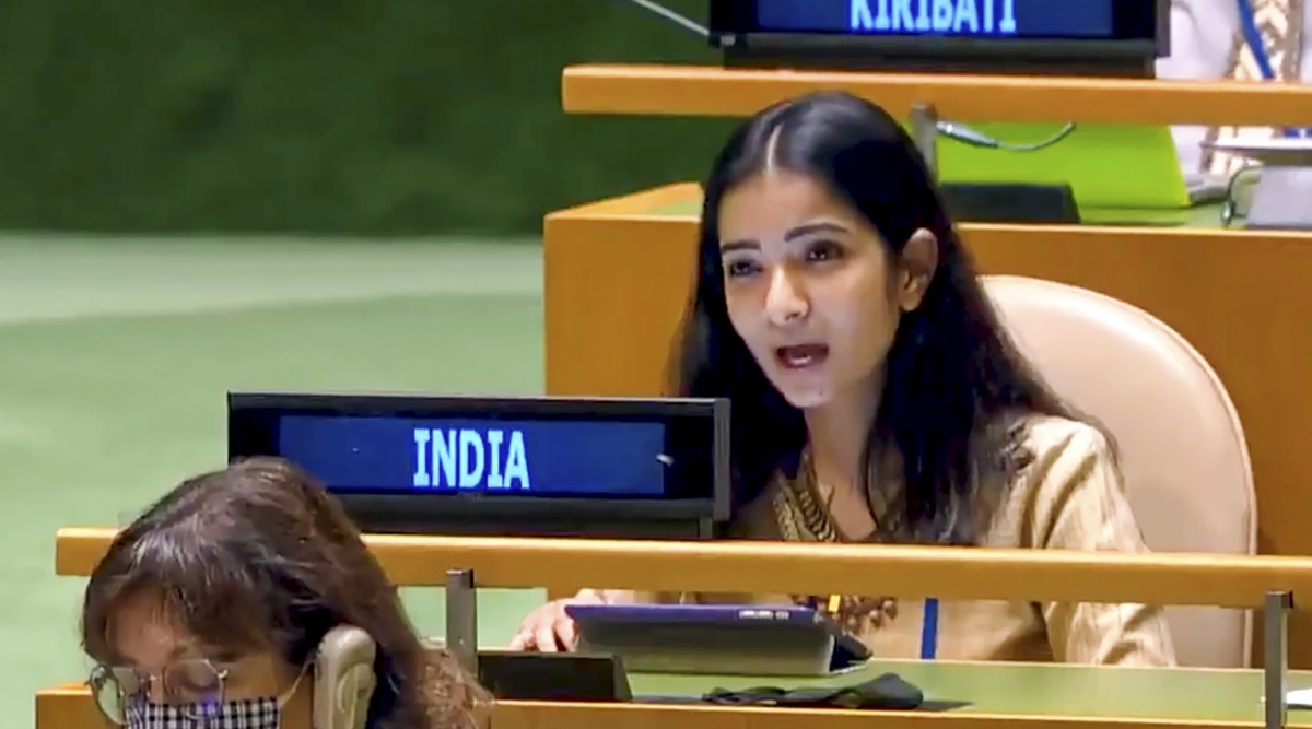 Sneha Dubey, the young diplomat who hit out at Pakistan for sheltering terrorists at UNGA | India News,The Indian Express