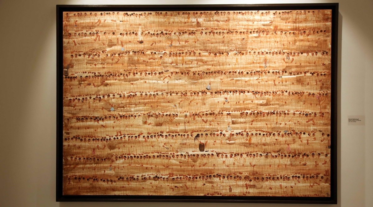 Raju Baraiya, Raju Baraiya artworks, Raju Baraiya migrants