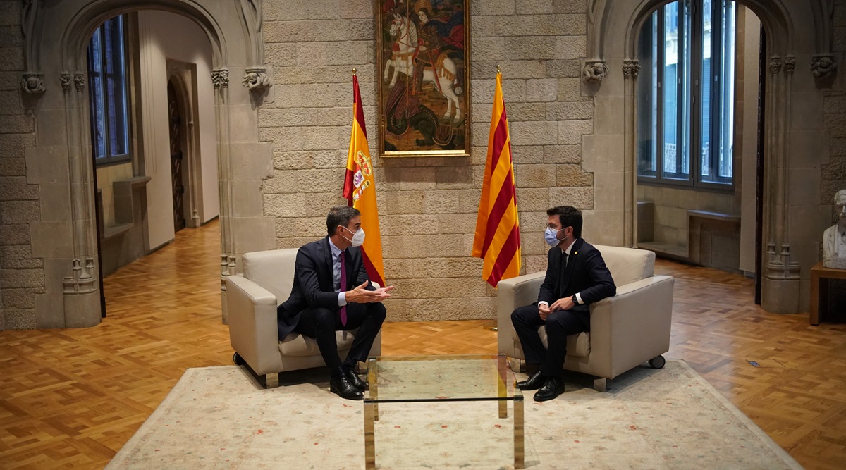 In bid to end secession dispute, Spain tries talking with Catalonia ...