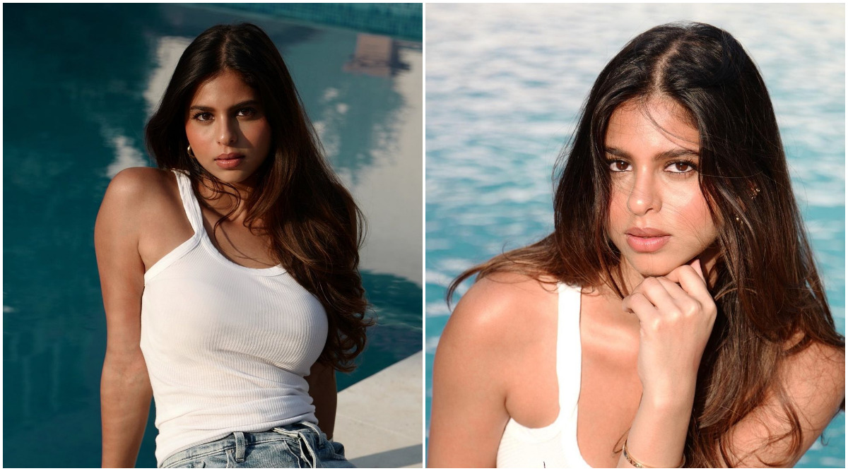 Suhana Khan Larg Boob Fuck - Suhana Khan lazes by the pool in latest photo, Bollywood showers emojis |  Bollywood News - The Indian Express