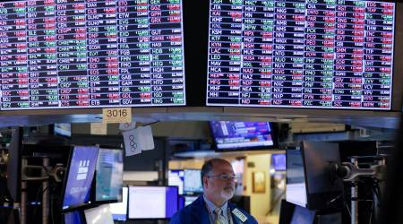 A trader works on the floor at the New York Stock Exchange (NYSE) in Manhattan, New York City, US, September 24, 2021. (REUTERS)