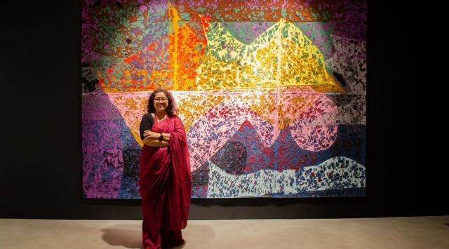 Vaishali Oak, a fibre artist from Pune, presents her latest fabric assemblages in a solo exhibition.