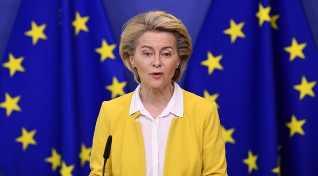 President of the European Commission Ursula von der Leyen. (File/AP)