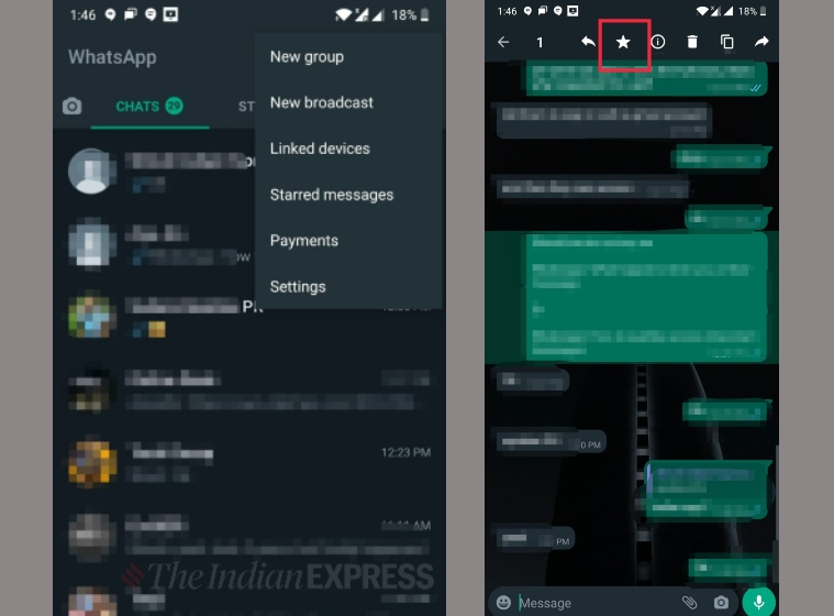 WhatsApp, WhatsApp tips, WhatsApp tricks, WhatsApp android, WhatsApp features, how to save whatsapp messages, WhatsApp starred messages, WhatsApp star messages, how to bookmark messages on whatsapp
