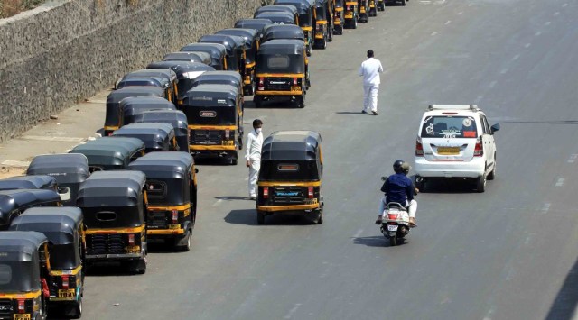 Apart from rising LPG prices, the auto-rickshaw unions said the pandemic has impacted their income. (Express file photo)