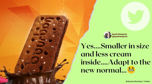 Bourbon biscuit, britannia Bourbon, Bourbon britannia biscuit debate, Bourbon smaller in size, Bourbon taste different, vir sanghvi Bourbon chat, indian express