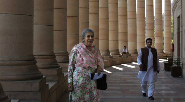 Earlier, Sukhjinder Singh Randhawa had said that if a Hindu leader was to be named the CM, then it has to be Rajya Sabha member Ambika Soni. (Express file photo by Renuka Puri)