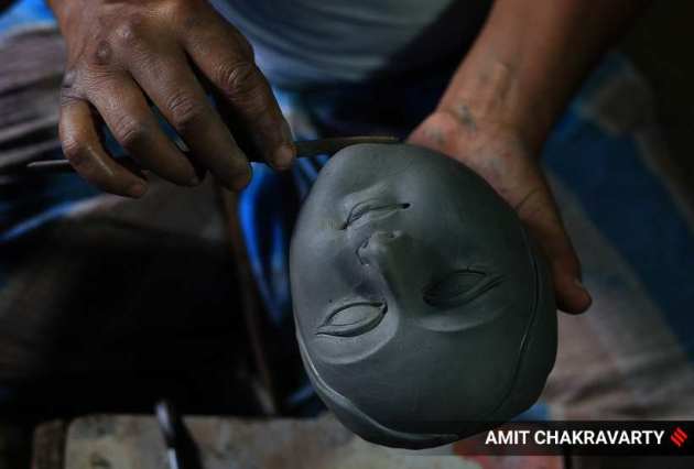 Durga Puja, Durga Puja 2021 photos, Durga Puja 2021 news, Durga Puja 2021 indian express, Durga Puja 2021 preparations, indian express, indian express news