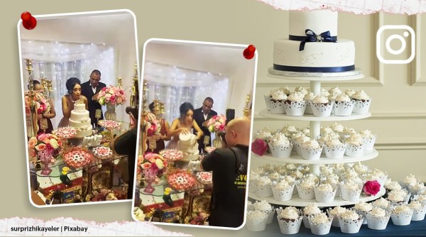 woman wedding cake viral video, woman drops wedding cake twitter reactions, woman wedding cake video, instagram, trending, indian express, indian express news