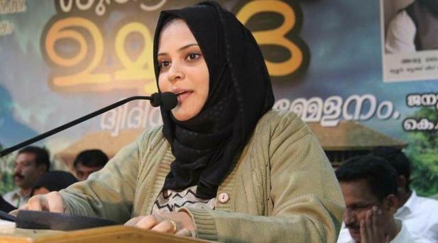 Last week, Fathima Thahiliya was sacked as national vice-president of IUML’s student outfit. (Express Photo)