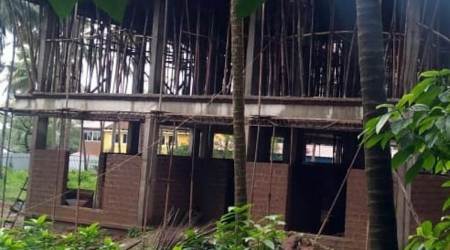 The under-construction bungalow at Old Goa site. (Courtesy: SOGAC)