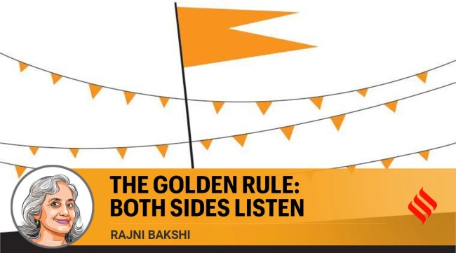 Opposition to Hindutva is also driven by anxieties over systemic shifts. (Illustration by C R Sasikumar)