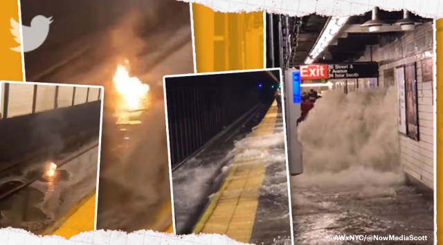 Hurricane Ida hits New York area, videos of water gushing through ...