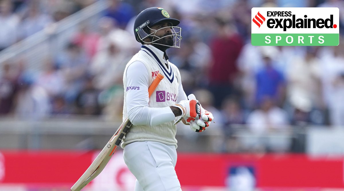 Ravindra Jadeja reacts during the test match between England and India. (AP Photo/Jon Super, File)