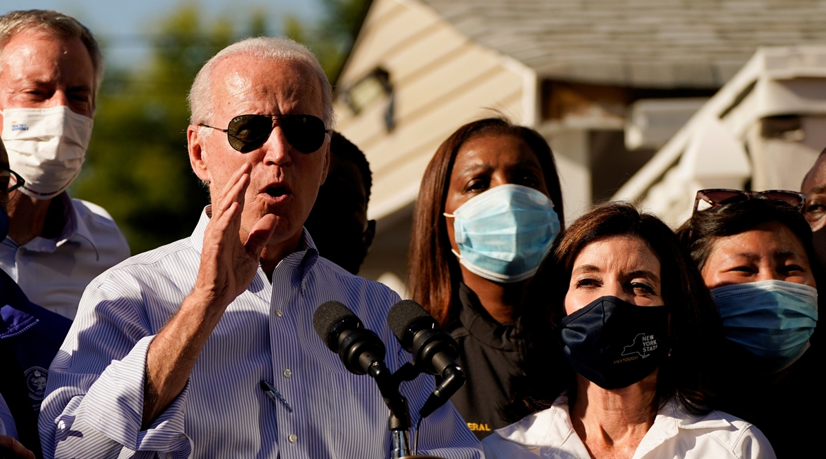 In New York City after Hurricane Ida, Joe Biden calls climate ...